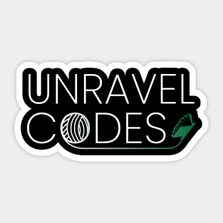 Unravel Codes Sticker
